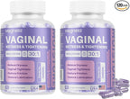 2 Packs Vaginal Tightening Capsules for Women – Kacip Fatimah, Manjakani & Slippery Elm – Support pH Balance, Vaginal Moisture & Elasticity – 120 Vegan Capsules