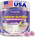 Magnesium Glycinate Gummies 400mg for Kids and Adults - Liposomal Magnesium Supplement with D3, K2 and Calcium for Sleep, Calm and Bones, Melatonin-Free, Sugar-Free, Strawberry Flavor, 60 Gummies