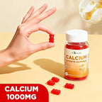 Aromlife Calcium Citrate Gummies for Bone & Teeth Support, 1000mg Per Serving, High Absorption Calcium Citrate Gummies for Women & Men, 60 Count Strawberry Flavor, Sugar Free, Vegan