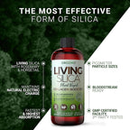 Living Silica Plant Based Collagen Booster | Vegan | Supports Healthy Collagen and Elastin Production for Joint & Bone Support, Glowing Skin, Strong Hair & Nails 500 ml | 16.9 Fl Oz