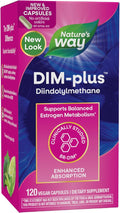 Nature's Way DIM-Plus, DIM Supplement, Supports Balanced Estrogen Metabolism*, Supports Estrogen Hormone Balance*, Diindolylmethane, 120 Vegan Capsules