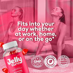 (3 Pack) Jelly Burn Gummies – Advanced JellyBurn Gummy Premium Formula, Daily JellyBurnGummies All Natural Maximum Strength, Vitamin Support for Overall Health and Wellness, 180 Gummies for 3 Months