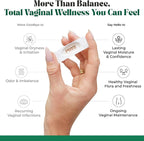 Pure Flora Vaginal Probiotic Suppository - 4 Strain Lactobacillus + Lactoferrin + USP Hyaluronic Acid - Promotes Healthy Vaginal Microbiome, Odor, BV, pH Balance, & Dryness Relief - Natural - 20 Count