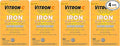 Vitron-C Iron Supplement, Once Daily, High Potency Iron Plus Vitamin C, Support Red Blood Cell Production, Dye Free Tablets, 60 Count (Pack of 4)