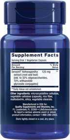 Life Extension Optimized Ashwagandha - Stress Management Supplement for a Healthy Stress Response, Focus, Memory, Stress Relief - Vegetarian, Gluten-Free, Non-GMO, 60 Capsules