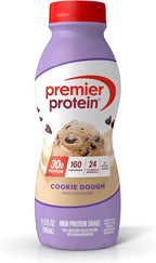 Premier Protein Shake, Cookie Dough, 30g Protein, No Added Sugar, 24 Vitamins & Minerals to Support Immune Health, 11.5 fl oz, 1 Pack (Packaging May Vary)