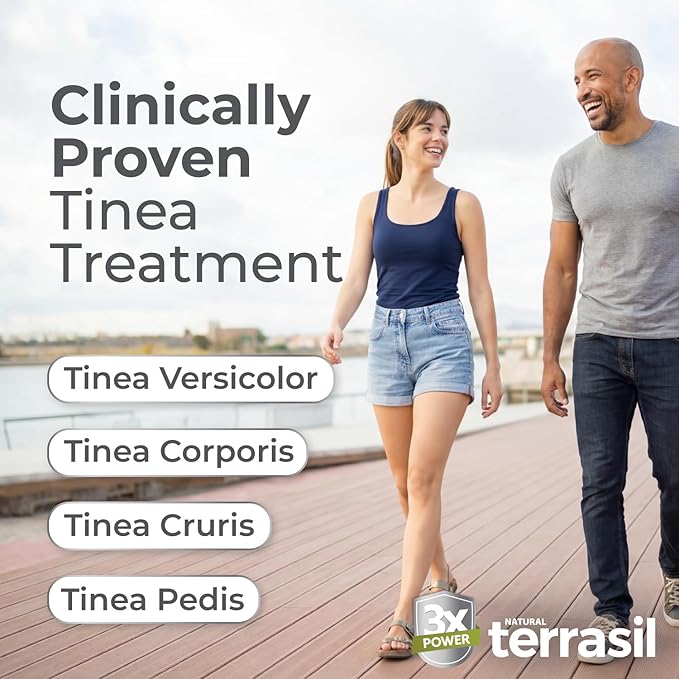 terrasil Tinea Versicolor Treatment Cream + Tinea Soap, Antifungal Cream and Soap Kit (1.7oz Tube + 75g Cleansing Bar) Clinically Proven Clotrimazole 1% Antifungal Treatment & Soap