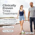 terrasil Tinea Versicolor Treatment Cream + Tinea Soap, Antifungal Cream and Soap Kit (1.7oz Tube + 75g Cleansing Bar) Clinically Proven Clotrimazole 1% Antifungal Treatment & Soap