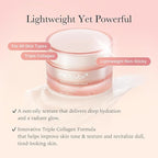 Medicube Triple Collagen Cream - Hydrating & Firming Moisturizer with Hyaluronic Acid, Premium Elastin, Shea Butter - Wrinkle Care & Boosts Elasticity - Korean Skincare, 1.69 oz
