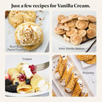 Keto Chow Vanilla Cream - Keto Meal Replacement Shake Powder - Nutritionally Complete - Low Carb - Delicious Easy Meal Substitute - Protein Rich & Dairy Free - Single Meal Serving