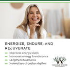 Double Wood Supplements NAD+ Anti Aging & Cell Regeneration | 500mg of 95% Pure NAD Plus Per Serving, 30 Day Supply | Similar to Nicotinamide Riboside | Third Party Tested, Vegan Safe, Non-GMO
