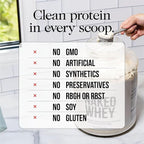 NAKED Vanilla Whey Isolate Protein - Only 4 Ingredients, 30g Grass-Fed Protein, Undenatured, No GMO, No Soy, Gluten-Free, No Preservatives - 24 Servings