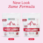 ZHOU Shilajit Gummies - Pure Himalayan Shilajit for Men and Women with Natural Resin Extract, 250 mg Per Serving, Clinically Studied, Gluten Free Formula - Cherry Vanilla Flavor, 60 Chews