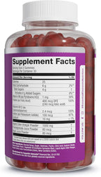 Essential Elements Apple Cider Vinegar Gummies from The Mother - Naturally-Sourced, Vegan ACV with Folic Acid and Vitamin B6 & B12 (2 Pack)