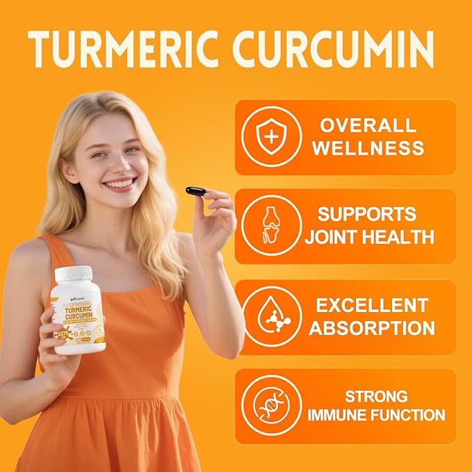 inGreens Turmeric Supplement 2275mg, 95% Curcumin, Liposomal Curcumin for Best Absorption, Curcumin Supplement for Joint Support, Bottled in USA - 300 Softgels
