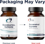Designs for Health Resveratrol Supreme - Trans Resveratrol from Japanese Knotweed + Quercetin - Healthy Aging + Cardiovascular Support Supplement, Non-GMO (60 Capsules)