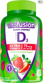 Vitafusion PreNatal Gummy Vitamins 90 Count, Extra Strength Vitamin D3 Gummy 120 Count - Pregnancy Vitamins for Women and Bone Immune Support