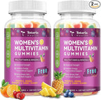 Totaria 2PCS Sugar Free Womens Multivitamin Gummies with Iron, Women's Multivitamin w/Vitamins C, D3 K2, B12, Filled Gummies for Daily Nutritional Support| Immune Support| Skin Health, Mixed Flavors
