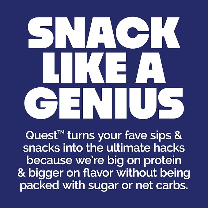 Quest Nutrition Crispy Blueberry Cobbler Hero Protein Bar, 16g Protein, 1g Sugar, 3g Net Carb, Gluten Free Protein Snack, Keto Friendly, 12 Count