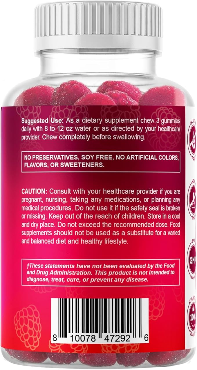 Vitamatic Extra Strength Magnesium Gummies – 255 mg (Elemental Magnesium) per Serving – 60 Vegan Gummies Supports Relaxation, Muscle & Nerve Function, Bone Health & Energy Production