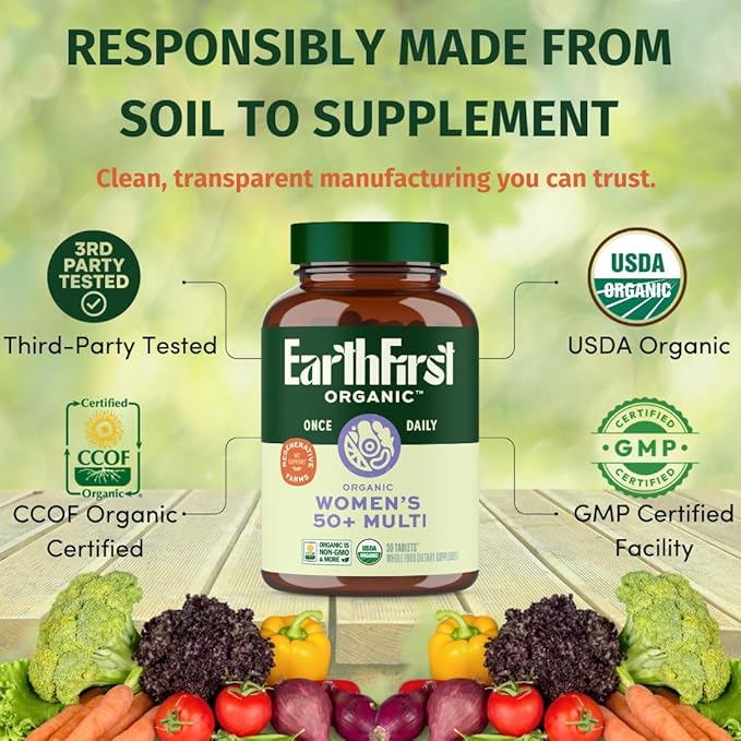 Once Daily Multivitamin for Women 50+, Supports Bone Strength, Energy, and Heart Health, 30 Count