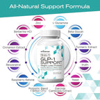 musebeam Probiotic Weight Loss Support Supplement - Natural GLP1 Support Appetite Suppressant Metabolism Booster with Berberine for Women Men - GLP1 Support Helps Control Hunger Cravings & Fat Burn