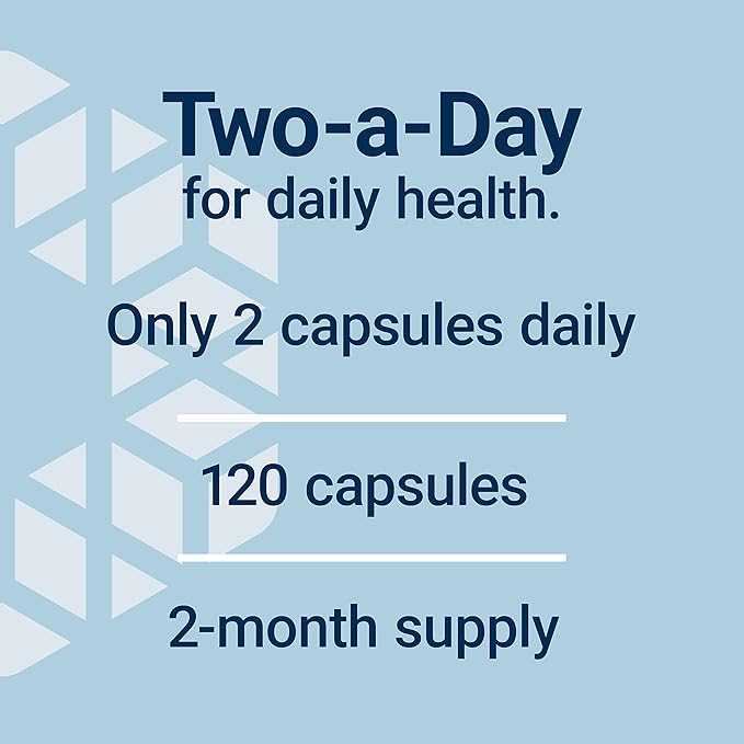 Life Extension Two-Per-Day Multivitamin, Vitamins B, C, D, zinc, Packed with Over 25 Vitamins, Minerals & extracts, Two-Month Supply, Non-GMO, Gluten-Free, 120 Capsules