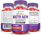 Justified Laboratories (2 Pack Ultra Quick Keto ACV Gummies Extreme 2000MG Ultraquick Keto Gummies Apple Cider Vinegar Formulated with Pomegranate Beet Juice Powder B12 Vegan Non GMO 120 Gummys