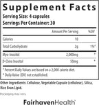 Fairhaven Health Myo-Inositol and D-Chiro Inositol for Women with PCOS | 40:1 Ratio | Inositol Supplement for Hormone and Ovarian Health | Myoinositol | Vitamin B8 | 120 Capsules