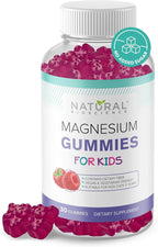 Sugar Free Magnesium Gummies for Kids - Calm & Sleep Support Chewable Kids Magnesium Supplement, Sleep Aid, Anti-Stress, Bone Health, Muscle Relaxation, 30 Vegan Non-GMO Gluten-Free Gummies