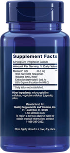 Life Extension Optimized Fucoidan with Maritech® 926, Promotes Healthy Immune Function, Gluten-Free, Non-GMO, Vegetarian, 60 Capsules