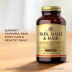 Solgar Skin, Nails & Hair - 120 Tablets, Pack of 2 - Advanced MSM Formula - Non GMO, Vegan, Gluten & Dairy Free - 120 Total Servings