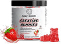 Muscle Munchies Creatine Chewable Gummies for Men & Women-Infused with Beta Alanine-5g of Creatine Per Serving-Increases Strength, Endurance, & Recovery-Vegan, NonGMO (Strawberry Burst)