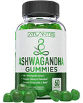 Atlantis Nutrition Ashwagandha Gummies - Ashwagandha Extract 30:1 - Promotes Calmness, Improves Mood, Boosts Energy Levels & Strengthens Immune System - Formulated w/Vitamin D & Zinc - Vegan | 60 Ct