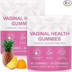Vaginal Probiotics for Women, PH Balance Gummies, Probiotics for Women Vaginigal Health, Support Healthy Odor, Yeast Balance & Flora, Vaginal Health Supplement (60 Count (Pack of 2))