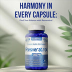 Resveratrol 1000mg Capsules | Vegan Friendly Resveratrol Supplement from Easy Absorption Antioxidant Japanese Knotweed for Skin Heart and Brain Support | Made in US cGMP Facilities (90 Day Supply)