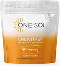 One Sol Creatine for Women, All Natural Women’s Creatine Powder w Creapure & Leucine, Increase Lean Muscle Mass, Reduce Recovery Time, Promotes Brain & Bone Health (Unflavored, 60 Servings)