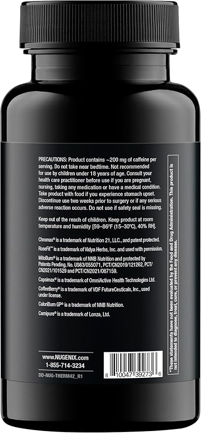 Nugenix Thermo-X: Thermogenic Fat Burner Supplement for Men, Extreme Metabolic Accelerator, 42 Count