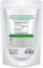 Dr. Herbalist Manjistha Root Powder (200g) - 100% Natural Indian Madder for Skin, Hair & Wellness, Vegan, Promotes Radiant Complexion & Healthy Hair