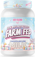 Axe & Sledge Farm Fed 100% Whey Protein Isolate | 25g Protein | Low Carb, Low Sugar, Soy Free, Gluten Free | Protein Powder for Men and Women | Keto | Made in the USA | 28 Servings, Marshmallow Milk