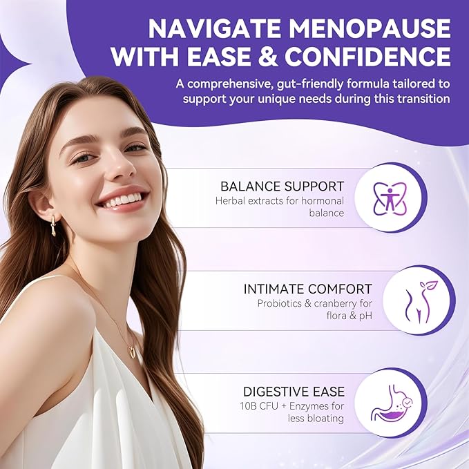 Probiotics for Women 100 Billion CFUs, Menopause, Joint Support & Bloating Relief, Turmeric Curcumin Moringa with Cranberry, Probiotics for Women Digestive Health - 60 Softgels