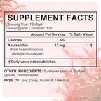 VOFANK Astaxanthin 12mg, Premium Astaxanthin Supplements with Antioxidant Activity, Supports Eye, Joint, Immune, Skin Health, Internal Circulation, Non-GMO & No Gluten 240 Softgels