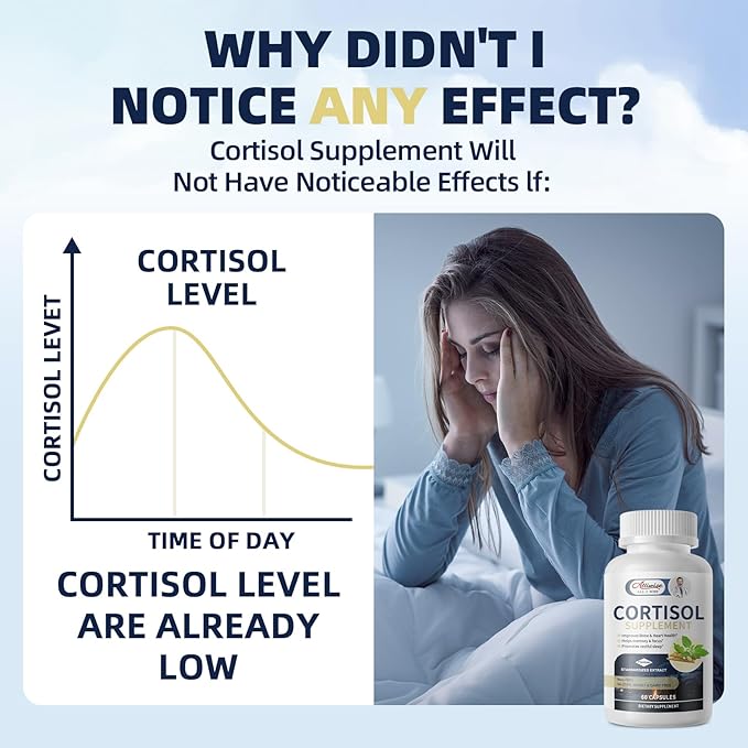 Cortisol Supplements for Women & Men,High Cortisol Reducer, Manager, Detox, Lower and Control,with Magnesium, Ashwagandha,Rhodiola, L-Theanine for Mood,Focus,Sleep