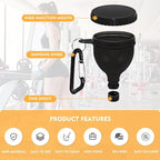 2 Pack Protein Powder Funnel, Portable Protein Powder Keychain, 50ml Protein Powder Holder, Protein Powder Container for Workouts, Fitness and Traveling