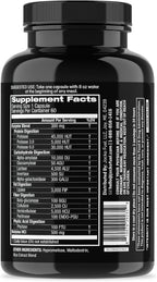 Jocko Fuel Digestive Enzymes - Full Spectrum Support, Nutrient Absorption, Gut Health Support, Digestion Aid - 60 Capsules
