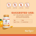 MARYRUTH'S Vegan Omega 3 Gummies for Kids 2+, 2 Month Supply, Sugar Free, Omega 3 Supplement with Vitamin C, Flaxseed Oil, Immune Support, Essential Nutrient ALA, No Fish Taste, 60 Count