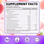 softbear Saffron Gummies for Kids & Adults, 10-in-1 Organic Saffron Supplements with 88.5mg Saffron Extract Support Calm Mind & Focus & Zzz, Sugar Free/Non-GMO, Strawberry Flavor 120 Count