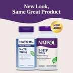 Natrol Mood + Stress 5-HTP 100 mg, Dietary Supplement for a Balanced Mood, Capsules for Adults, 30 Capsules, Up to a 30 Day Supply