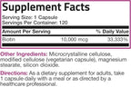 Bronson Ultra Biotin 10,000 Mcg Hair Skin and Nails Supplement, Non-GMO, 120 Vegetarian Capsules