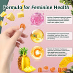 Feminine Balance Gummies for Women - Premium Balance Supplement for Women PH Health, Gut Healthy, Immune Support, Hawaiian Pineapple Flavor, 60 Gummies